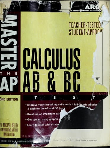 Tapa de Master the AP calculus AB & BC tests
