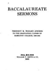 Tapa de Baccalaureate Sermons