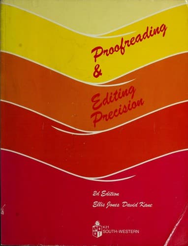 Tapa de Proofreading & Editing Precision :