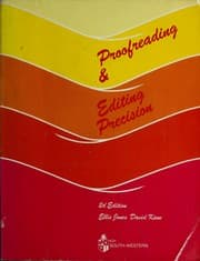 Tapa de Proofreading & Editing Precision :