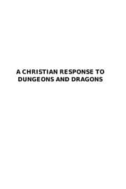 Tapa de Christian Response to Dungeons and Dragons