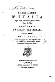 Tapa de Risorgimento d'Italia negli studj, nelle arti, e ne' costumi dopo il mille