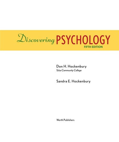 Tapa de Discovering psychology
