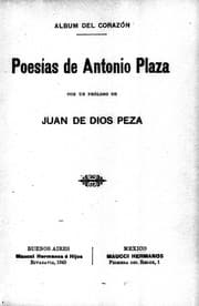 Tapa de Poesías de Antonio Plaza