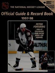 Tapa de The National Hockey League Official Guide & Record Book 1997-98