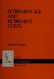 Tapa de Retirement Age and Retirement Costs (PSI Report)