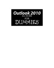 Tapa de Outlook 2010 all-in-one for dummies