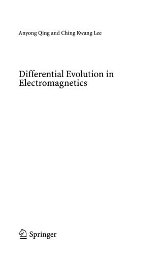Tapa de Differential Evolution in Electromagnetics