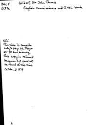Tapa de English commissioners and Irish records