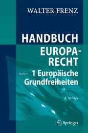 Tapa de Handbuch Europarecht
