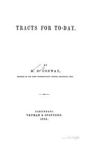 Tapa de Tracts for To-day