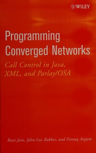 Tapa de Programming converged networks
