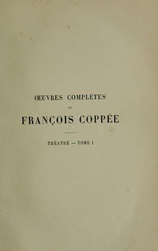 Tapa de Théâtre