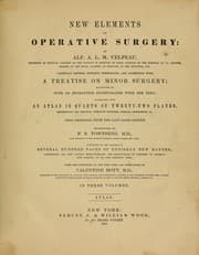 Tapa de New elements of operative surgery