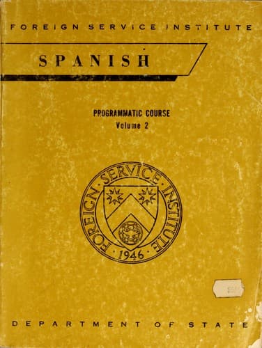 Tapa de Spanish programmatic course