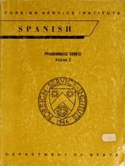 Tapa de Spanish programmatic course