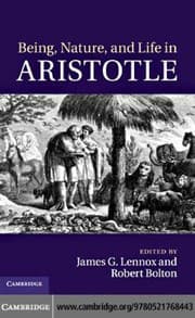 Tapa de Being, nature, and life in Aristotle