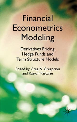 Tapa de Financial econometrics modeling