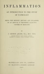 Tapa de Inflammation; an introduction to the study of pathology