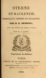 Tapa de Sterne et Mackenzie
