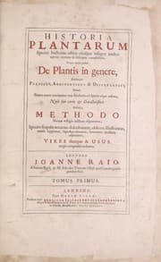 Tapa de Historia plantarum