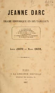 Tapa de Jeanne Dare, drame historique en dix tableaux ...