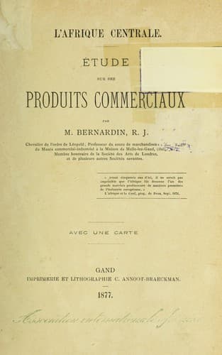 Tapa de L'Afrique centrale