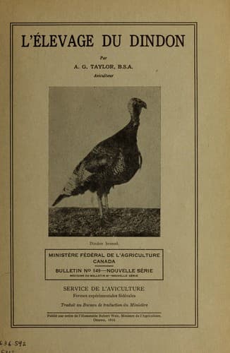 Tapa de L'élevage du dindon