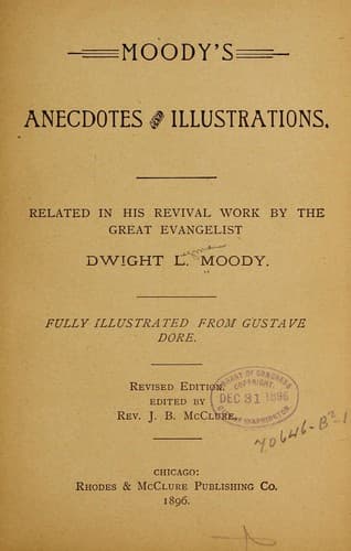 Tapa de Moody's anecdotes and illustrations