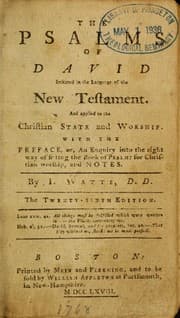 Tapa de The Psalms of David