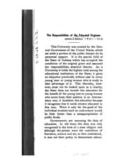 Tapa de The Responsibilities of the Educated Engineer