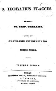 Tapa de Q. Horatius Flaccus