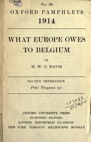 Tapa de What Europe owes to Belgium