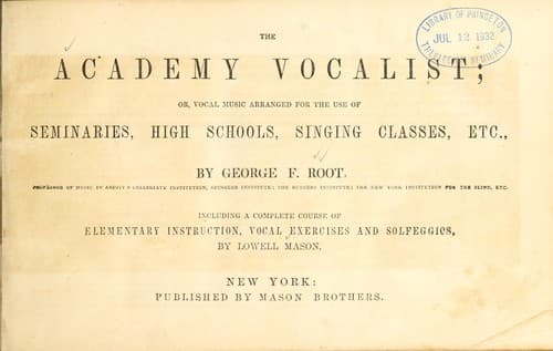 Tapa de The Academy vocalist