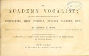 Tapa de The Academy vocalist