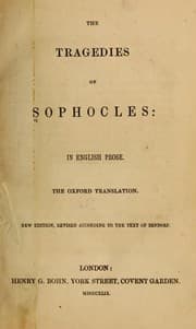 Tapa de The tragedies of Sophocles: in English prose