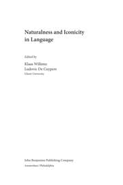 Tapa de Naturalness and iconicity in language
