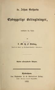 Tapa de Dr. Johan Gerhards Opbyggelige betragtninger
