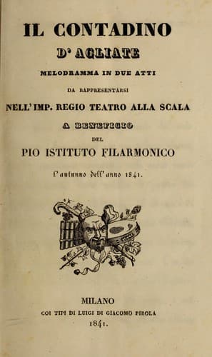 Tapa de Il contadino d'Agliate