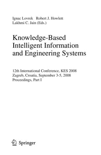 Tapa de Knowledge-Based Intelligent Information and Engineering Systems
