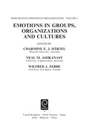 Tapa de Emotions in Groups, Organizations and Cultures
