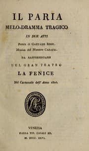 Tapa de Il paria