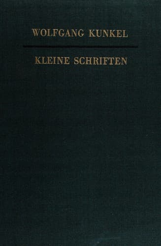 Tapa de Kleine Schriften