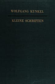 Tapa de Kleine Schriften