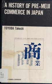 Tapa de A history of pre-Meiji commerce in Japan