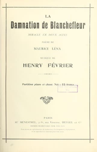 Tapa de La damnation de Blanchefleur