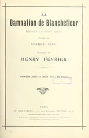 Tapa de La damnation de Blanchefleur