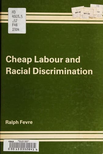 Tapa de Cheap labour and racial discrimination