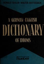 Tapa de A German-English dictionary of idioms
