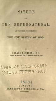 Tapa de Nature and the supernatural, as together constituting the one system of God